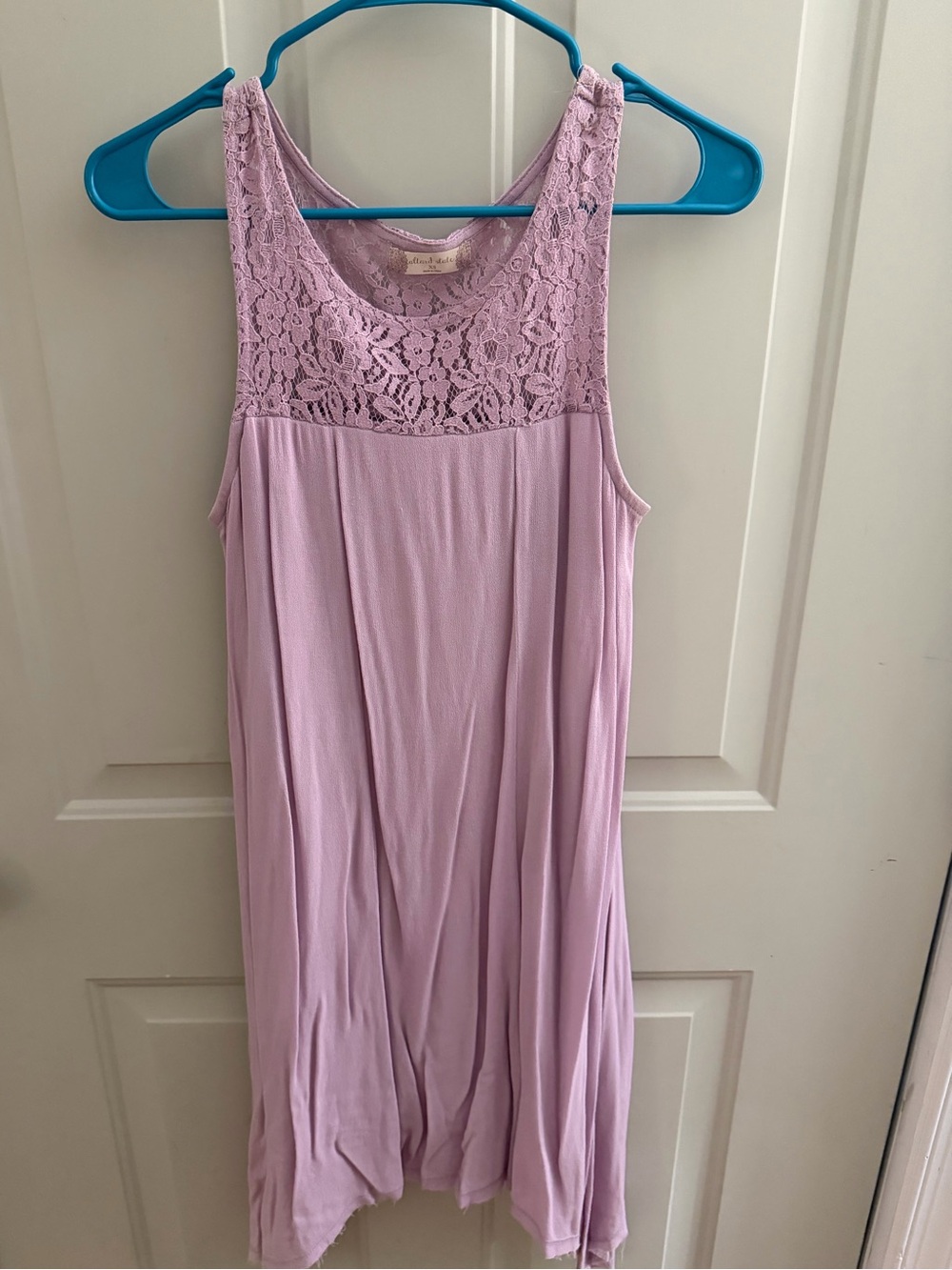 Altar'd State Lilac Lace Yoke Sleeveless Dress